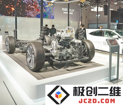 智能汽车链展区的吉利控股集团展位。新华社记者任超摄