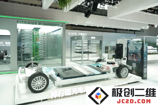 这是11月26日在中国国际供应链促进博览会智能汽车链展区拍摄的宁德时代展位。新华社记者 任超 摄