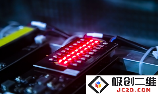 MicroLED红光点亮图