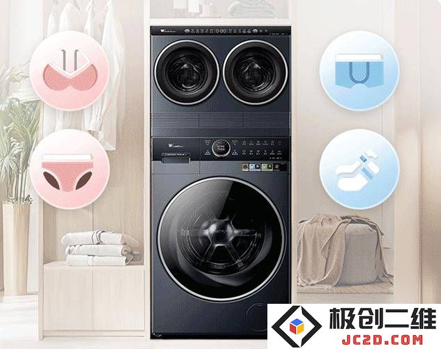 小天鹅推出迷你小乌梅洗衣机：全新2KG洗烘一体设计，健康除菌，国补价仅需1999元起，适合小家居使用！