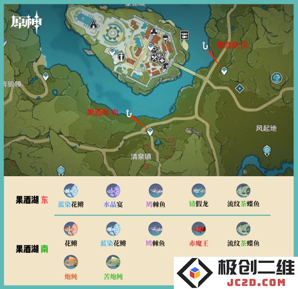 云原神钓鱼点攻略说明