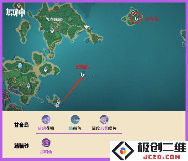云原神钓鱼点攻略说明