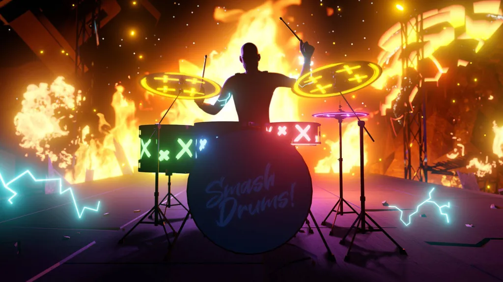 《Smash Drums》正式上线 PS VR2：畅享一场沉浸式虚拟鼓手的音乐狂欢体验