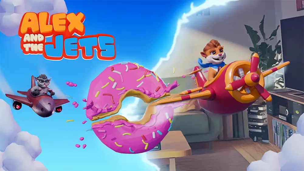 MR游戏《Alex and the Jets》正式发布，化身可爱松鼠飞行员，打造家庭客厅空战体验！