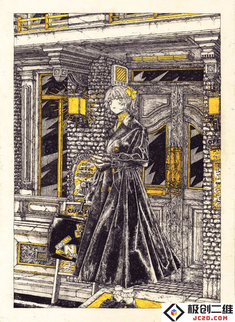 画师kitamurashu作品欣赏：色彩斑斓的梦幻世界与视觉盛宴