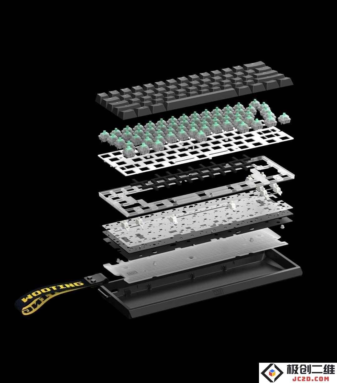 全新Wooting 60HE v2键盘发布：8KHz超高轮询率与全铝外壳设计，用户体验全面提升！