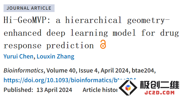 Hi-GeoMVP：一种基于分层几何增强的深度学习模型用于预测药物响应效果