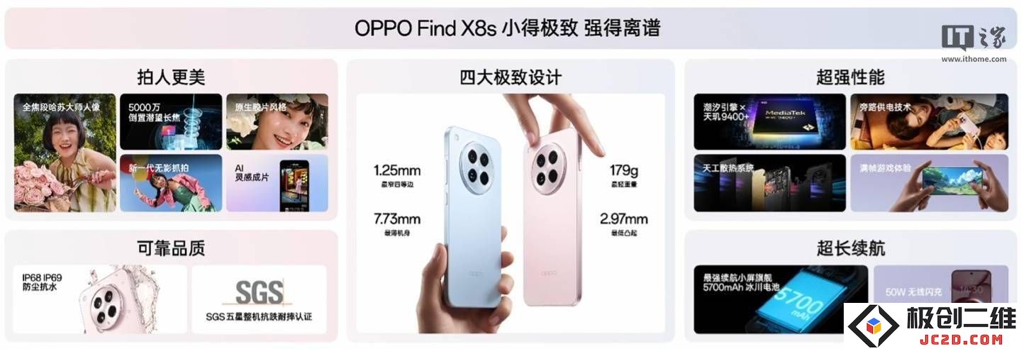 OPPO Find X8s系列重磅发布：搭载天玑9400+处理器与哈苏合作影像技术齐聚！
