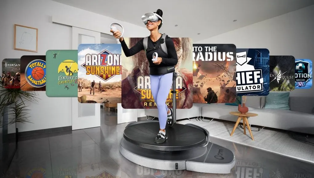 VR 跑步机 Omni One 最新加入多款游戏作品，包括备受欢迎的《亚利桑那阳光》系列和紧张刺激的《Into the Radius》