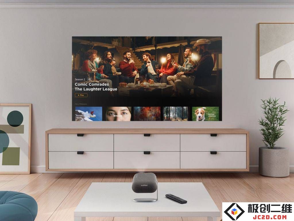 优派M1 Max便携投影仪：结合Google TV与Harman音响，呈现非凡视听享受新体验