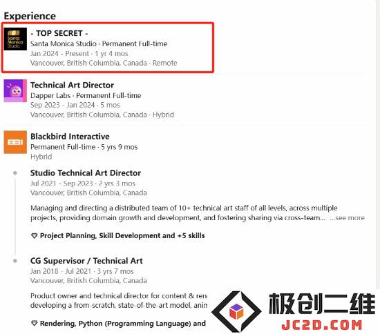 《热血无赖》美术总监吉姆·斯波托正式加盟索尼圣莫妮卡，期待全新神秘项目的重磅发布