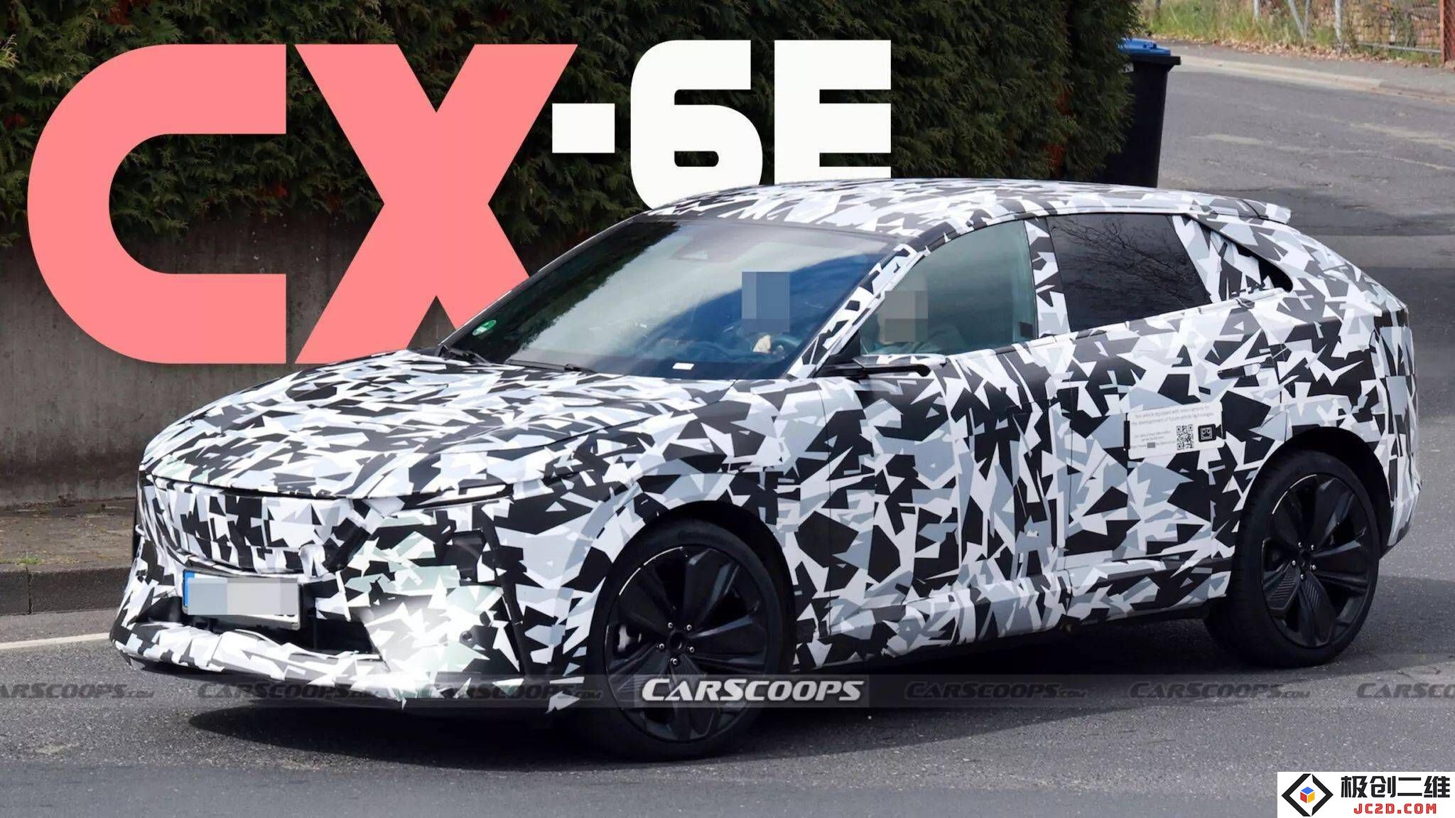 马自达CX-6e电动SUV最新路测照片泄露，与长安合作开发全新紧凑型车型