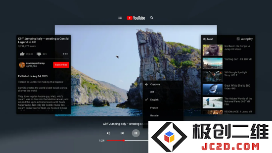 官方 YouTube 虚拟现实应用正式登陆 PICO 4 平台，带来全新沉浸式观影体验