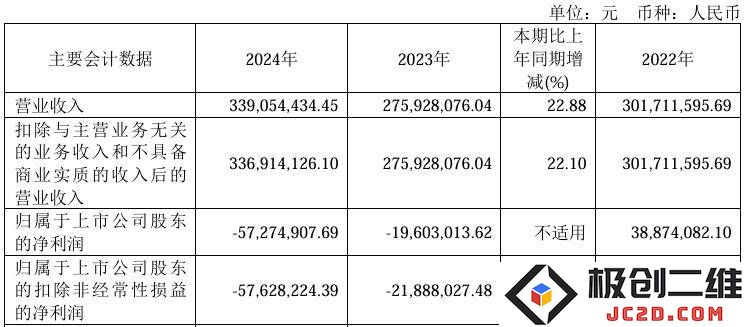 瑞华泰2024年实现营收增长22.88%，但公司亏损情况进一步加剧，引发市场关注